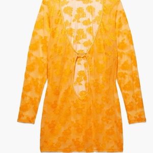 Savage X Fenty Strap Up Long  Sleeve Lace Slip